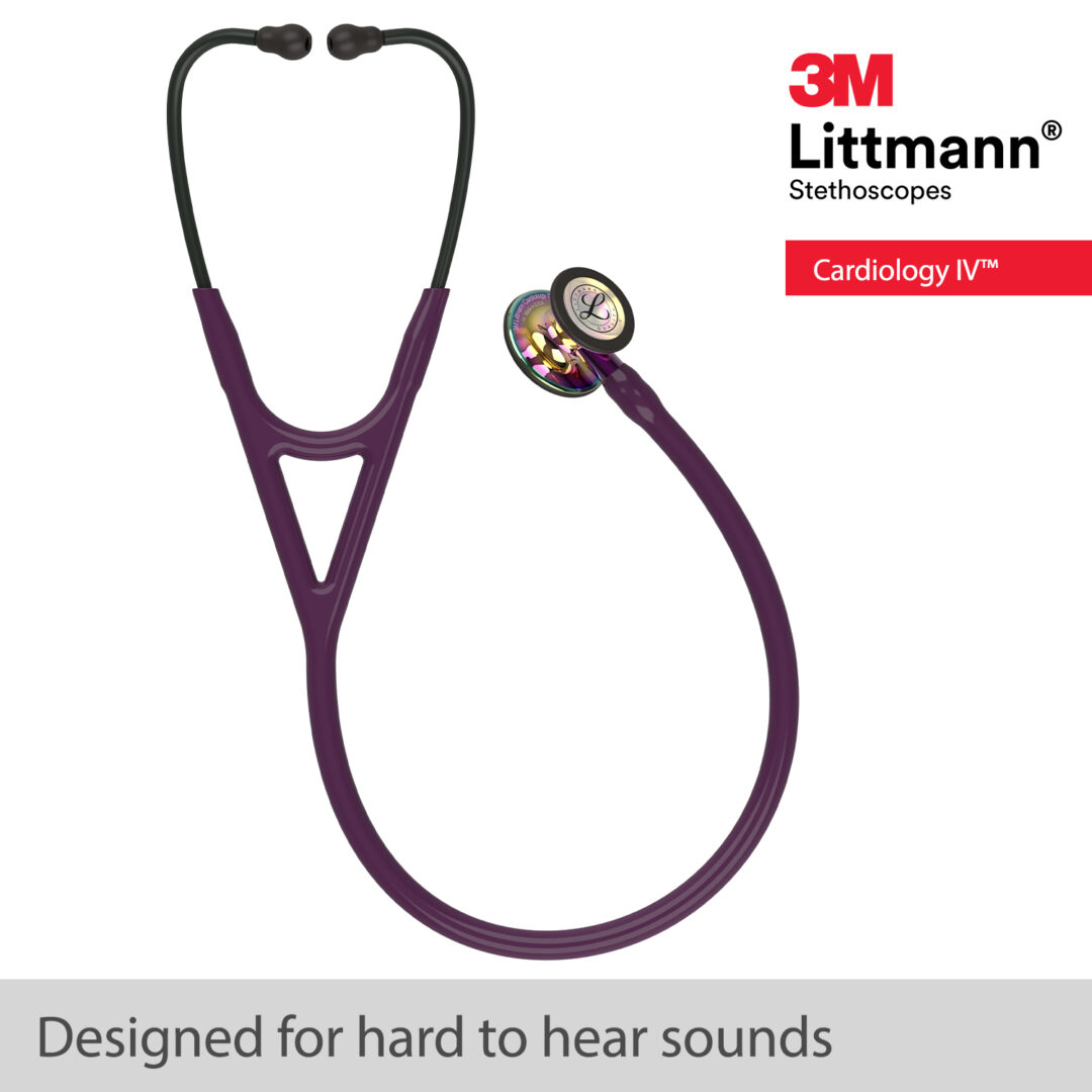 Littmann Cardiology IV - Plum - High Polish Rainbow Stethoscope - Image 3