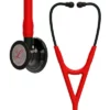 3M™ Littmann® Cardiology IV™ Diagnostic Stethoscope, 6182, Limited Edition, High Polish Smoke Chestpiece, Red Tube, 27 in