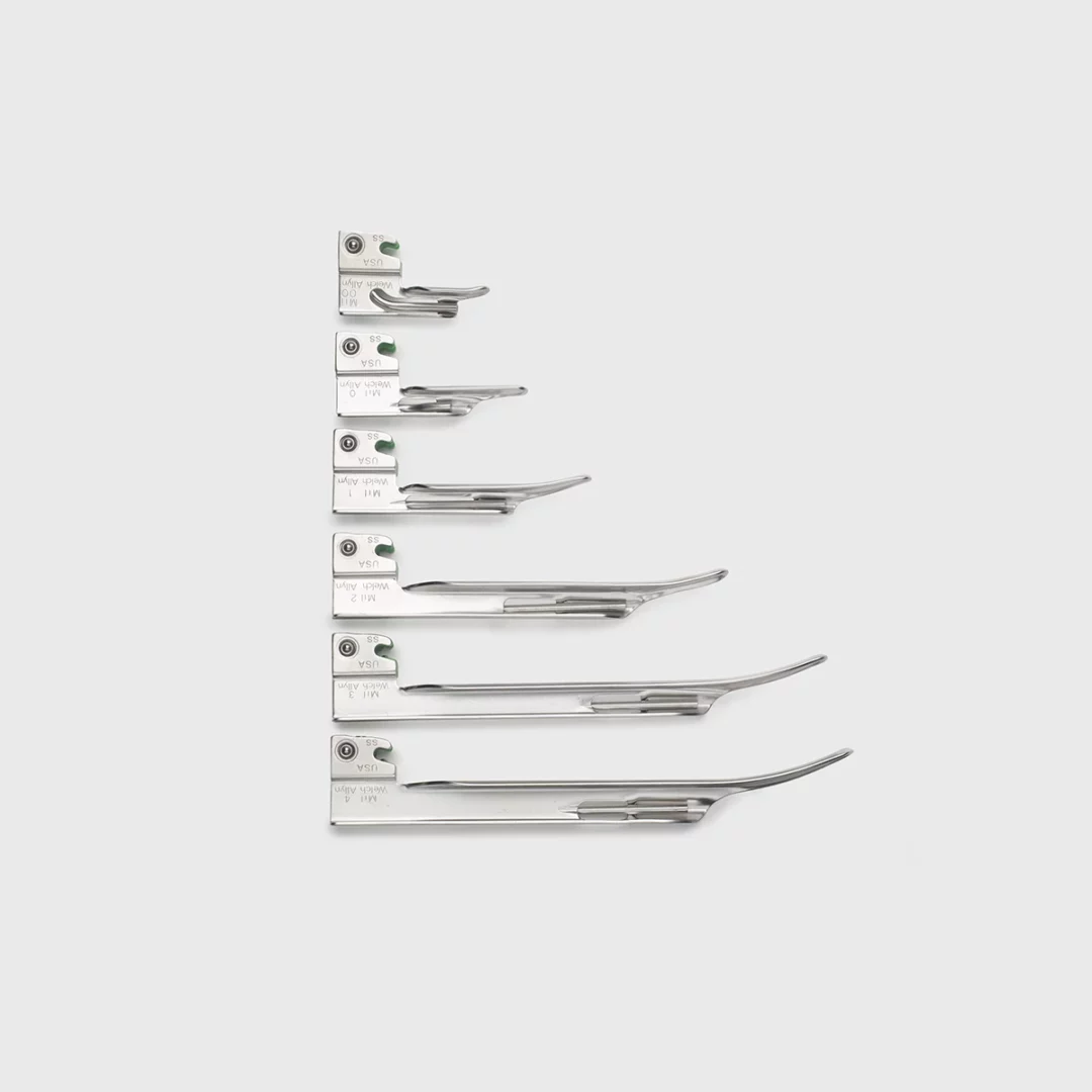 Fibre Optic Laryngoscope Set-Miller (With LED)