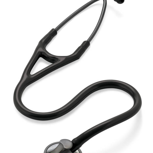 3M Littmann Master Cardiology Stethoscope, Smoke-Finish Chestpiece, Black Tube, 27 inch, 2176
