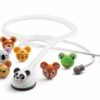 ADC Adscope Adimals Platinum Pediatric Stethoscope with Interchangeable Animal Faces on White Background