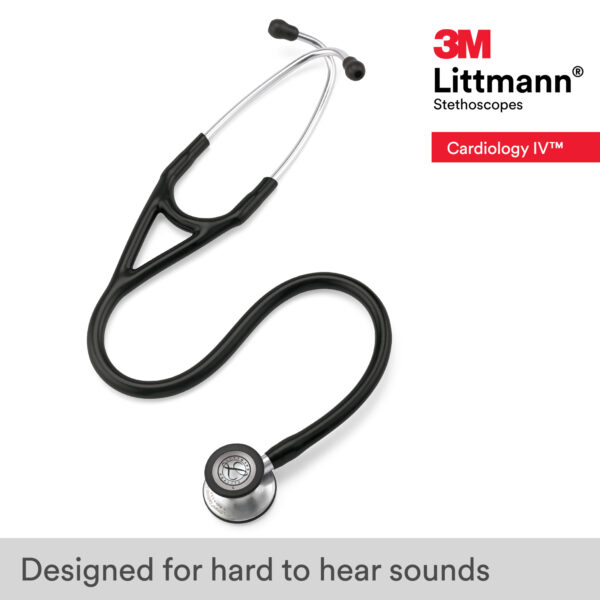 Littmann Cardiology IV - Black - Stainless Steel Stethoscope