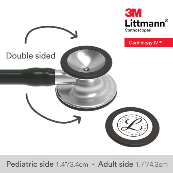 Littmann Cardiology IV - Black - Stainless Steel Stethoscope