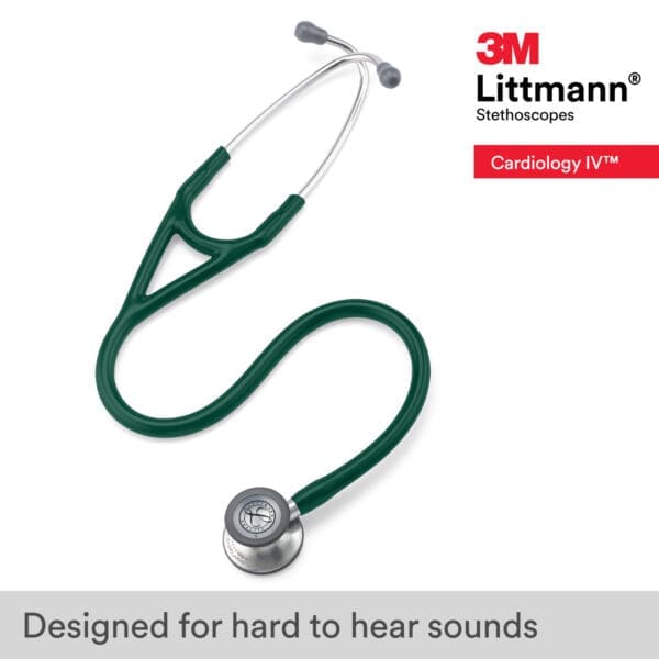 Littmann Cardiology IV - Hunter Green - Stainless Steel Stethoscope
