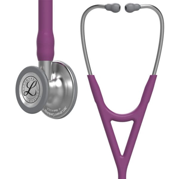Littmann Cardiology IV Stethoscope in Plum with Stainless Steel Chestpiece for Medical Professionals