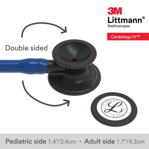 Littmann Cardiology IV - Navy Blue - Matte Black Finish Stethoscope