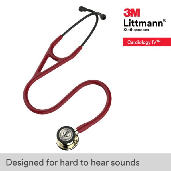 Littmann Cardiology IV - Burgundy - Champagne Finish Stethoscope