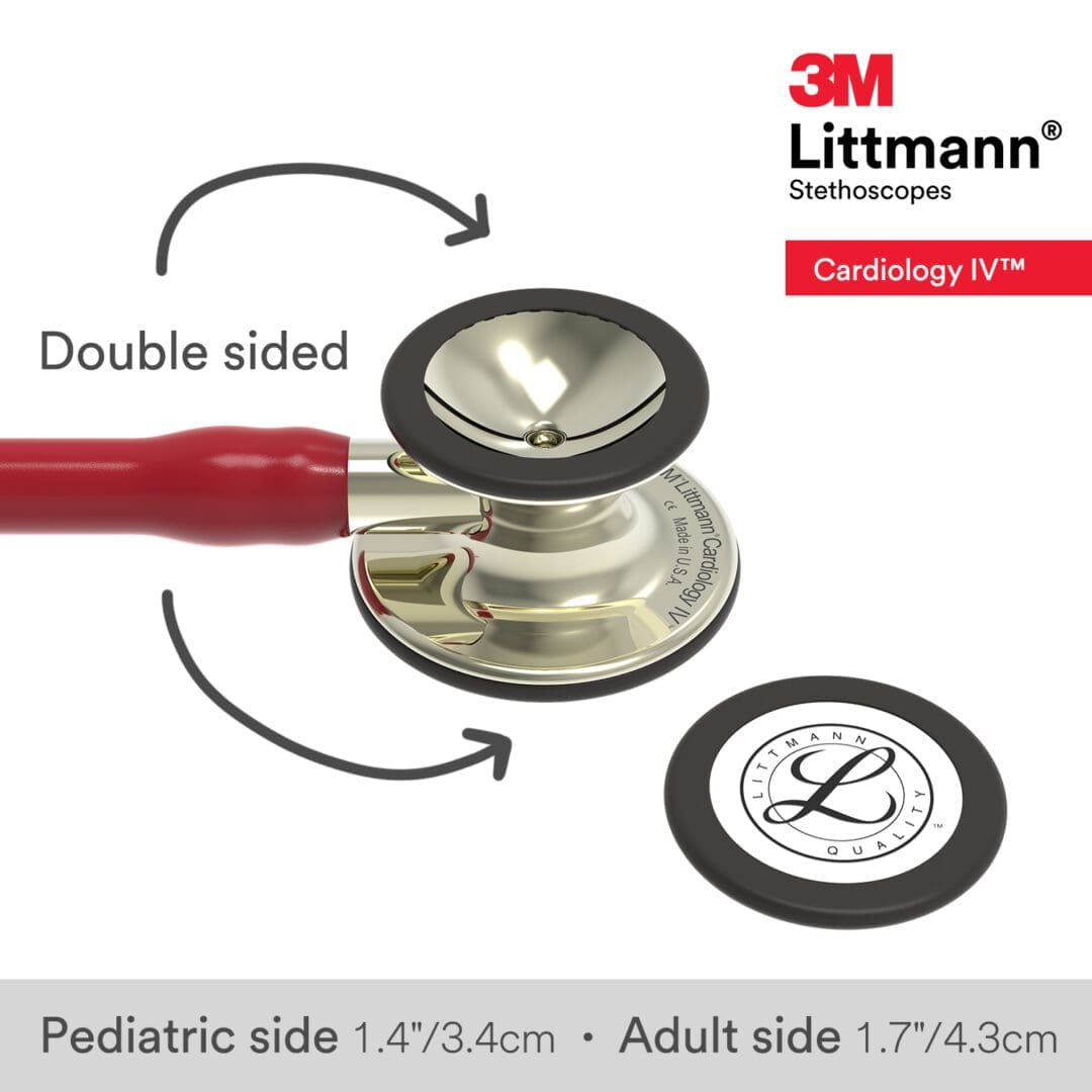 Littmann Cardiology IV - Burgundy - Champagne Finish Stethoscope