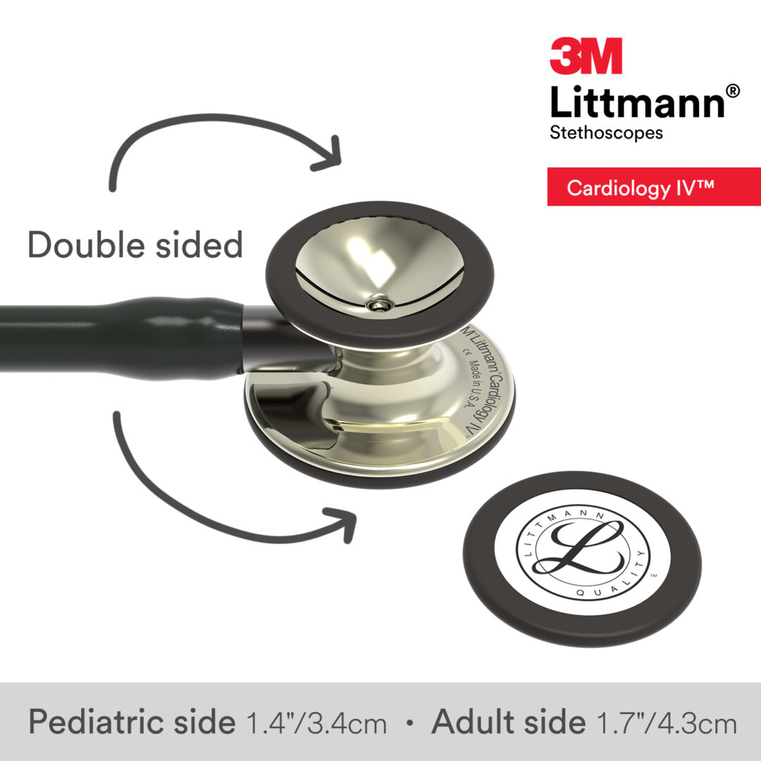 Littmann Cardiology IV - Black - Champagne Finish - Champagne Stem Stethoscope