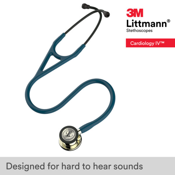 Littmann Cardiology IV - Caribbean Blue - Champagne Finish Stethoscope