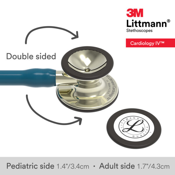 Littmann Cardiology IV - Caribbean Blue - Champagne Finish Stethoscope