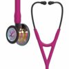 Littmann Cardiology IV Stethoscope with Raspberry Tubing and Rainbow Finish Chestpiece for Advanced Cardiac Diagnosis