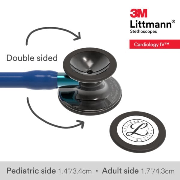 Littmann Cardiology IV - Navy Blue - High Polish Smoke Finish Stethoscope