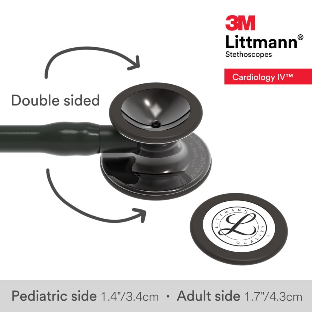 Littmann Cardiology IV - Black - High Polish Smoke Finish Stethoscope