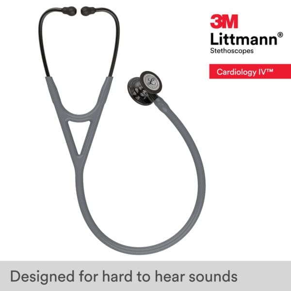 Littmann Cardiology IV - Grey - High Polish Smoke Finish Stethoscope