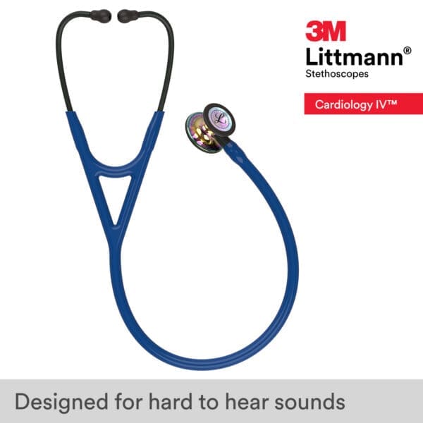 Littmann Cardiology IV - Navy Blue - Rainbow Finish Stethoscope