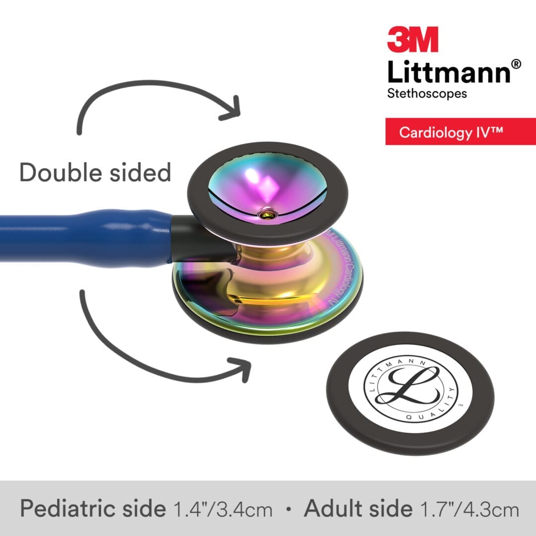 Littmann Cardiology IV - Navy Blue - Rainbow Finish Stethoscope