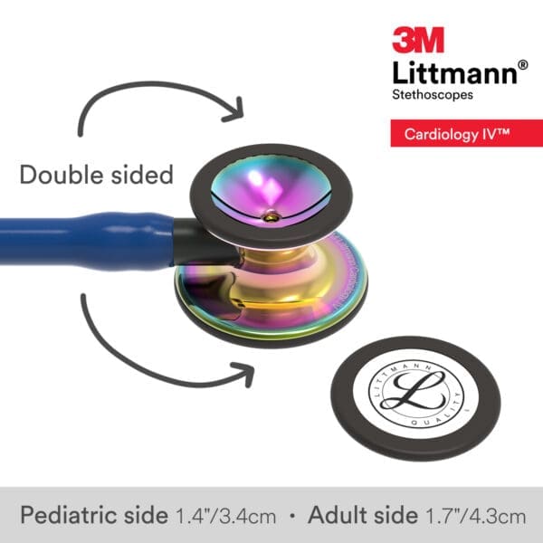 Littmann Cardiology IV - Navy Blue - Rainbow Finish Stethoscope