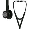 Littmann Cardiology IV Black Edition Stethoscope for advanced diagnostics in critical care environments with dual-sided chestpiece and soft-sealing eartips