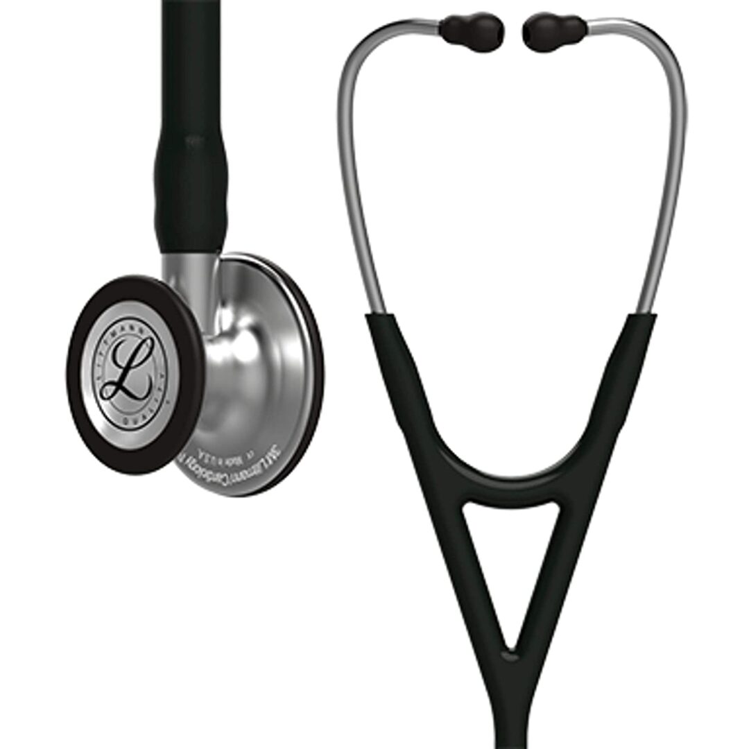 Littmann Cardiology IV Stethoscope in Black with Stainless Steel Chestpiece for Medical Professionals