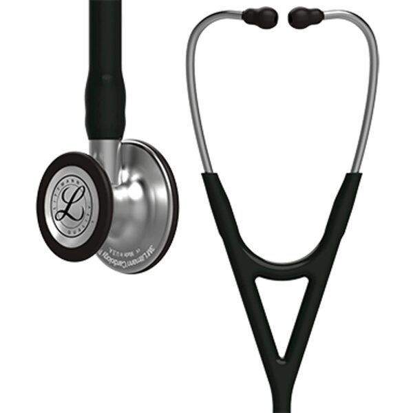 Littmann Cardiology IV Stethoscope in Black with Stainless Steel Chestpiece for Medical Professionals