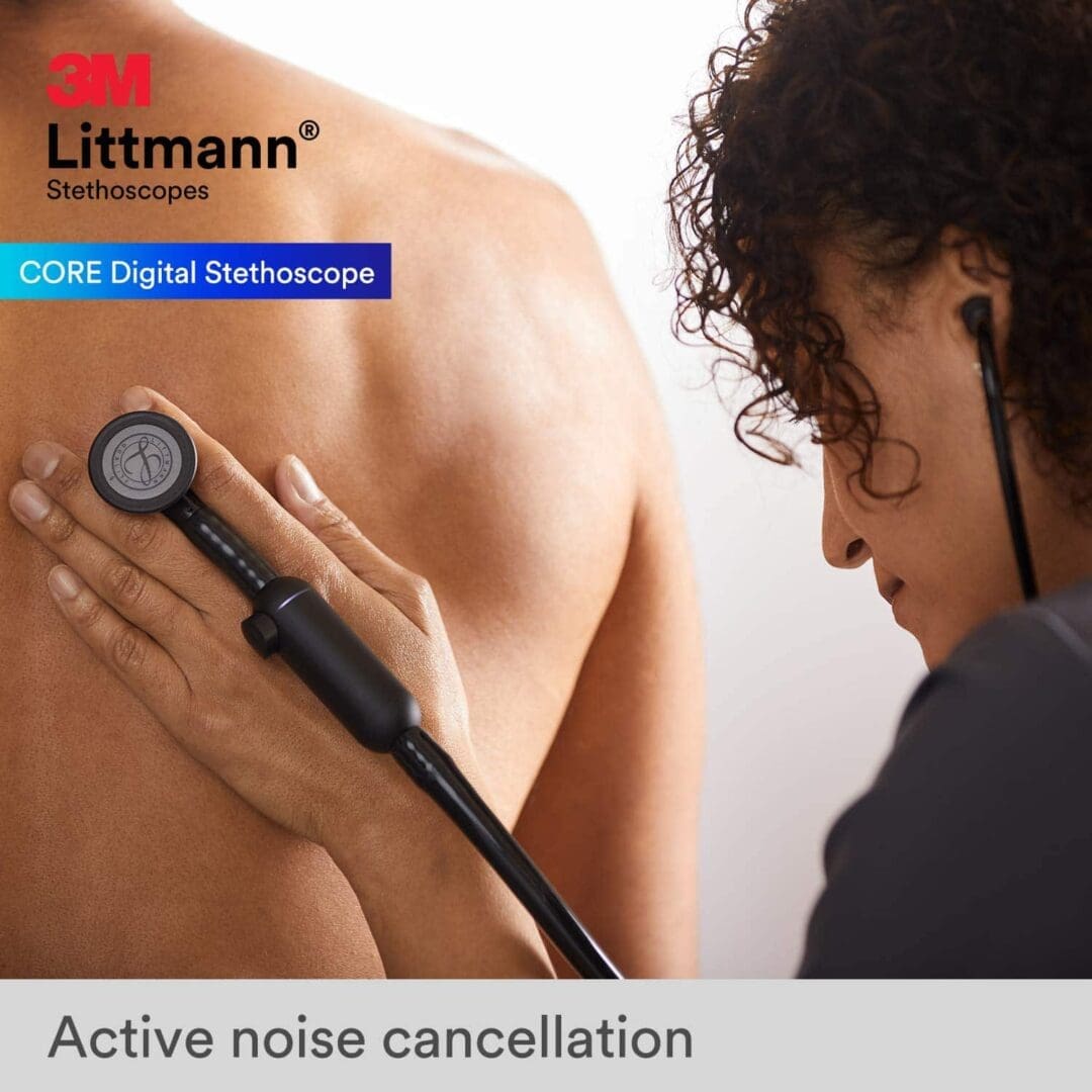 Littmann® CORE Digital Stethoscope - High Polish Rainbow & Black Stethoscope