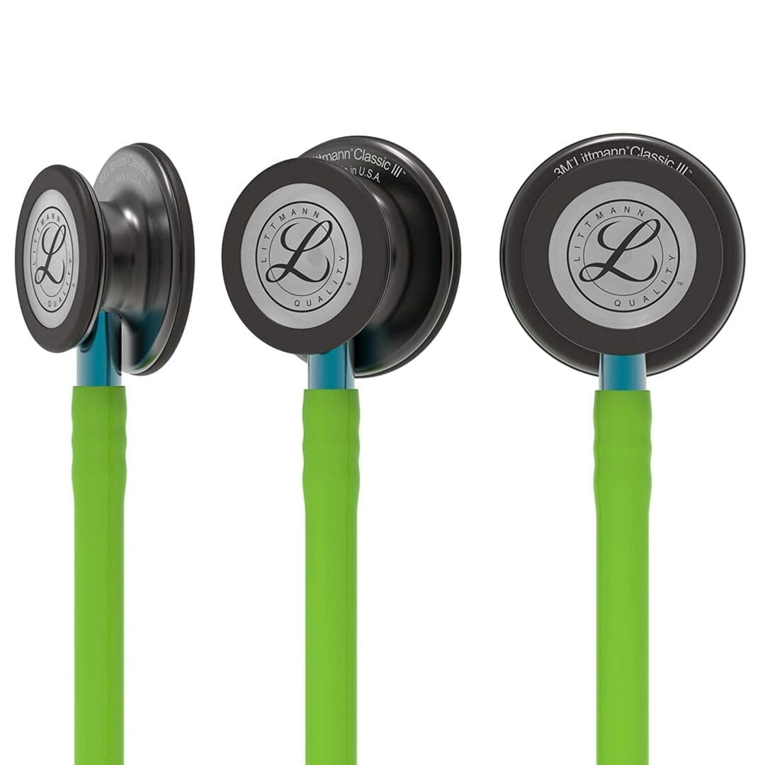 Littmann Classic III - Lime Green - Smoke Finish Stethoscope