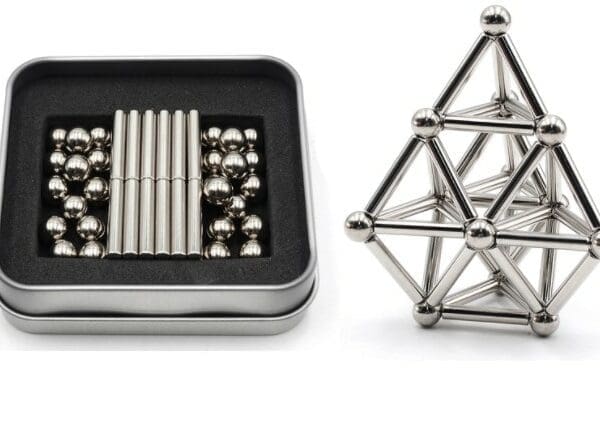 Atomz Magnets Fidget Toy - Silver Sticks
