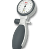 ERKA Switch 2.0 Comfort Sphygmomanometer with ergonomic design and sensitive screw valve for precise blood pressure measurements, featuring durable GREEN CUFF cuffs and tempered copper-beryllium membrane for consistent accuracy, German-engineered for medical professionals.