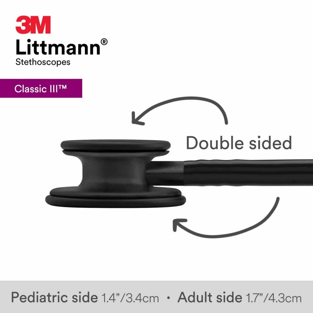 3M Littmann Classic III Matte Black Edition Stethoscope (5803)
