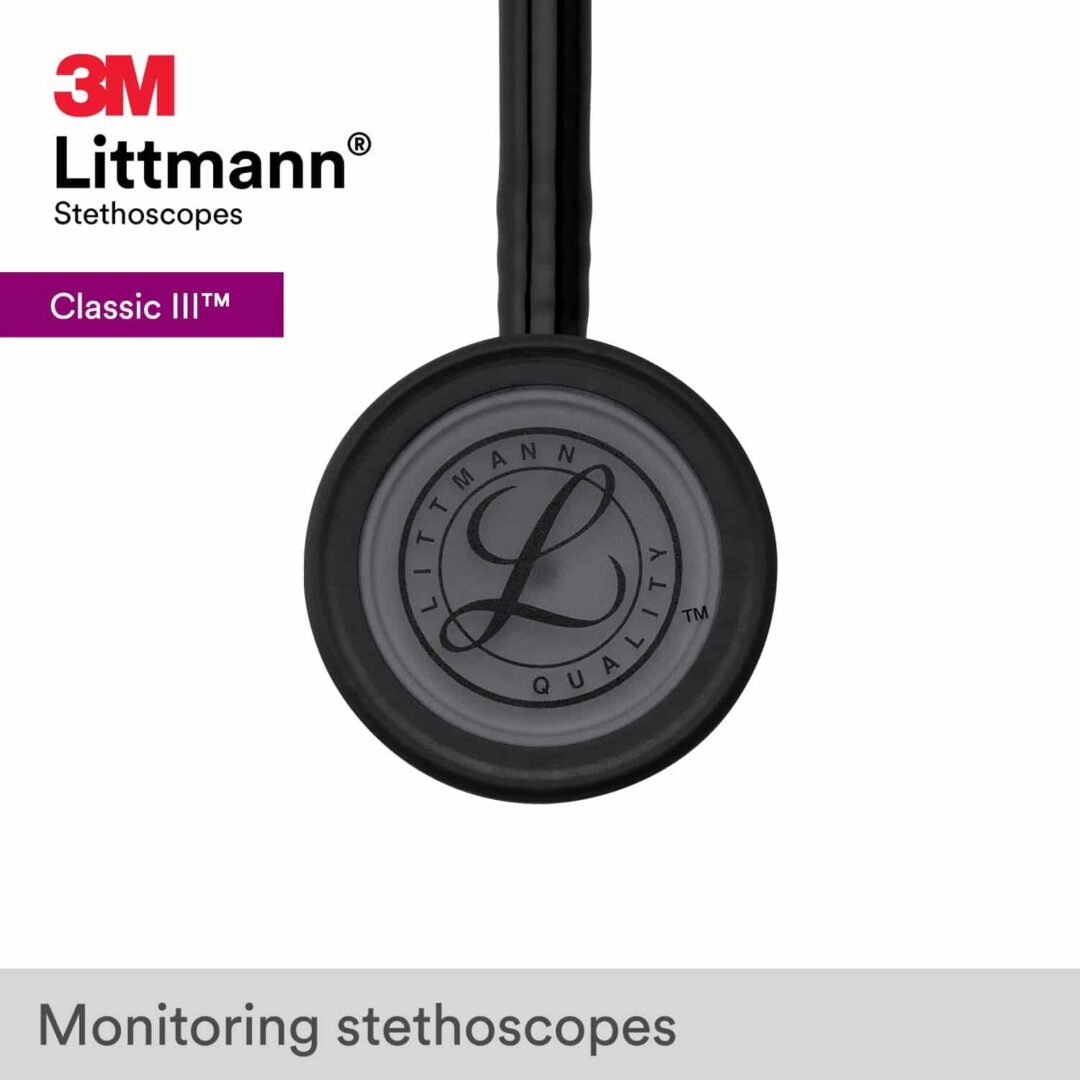 3M Littmann Classic III Matte Black Edition Stethoscope (5803)