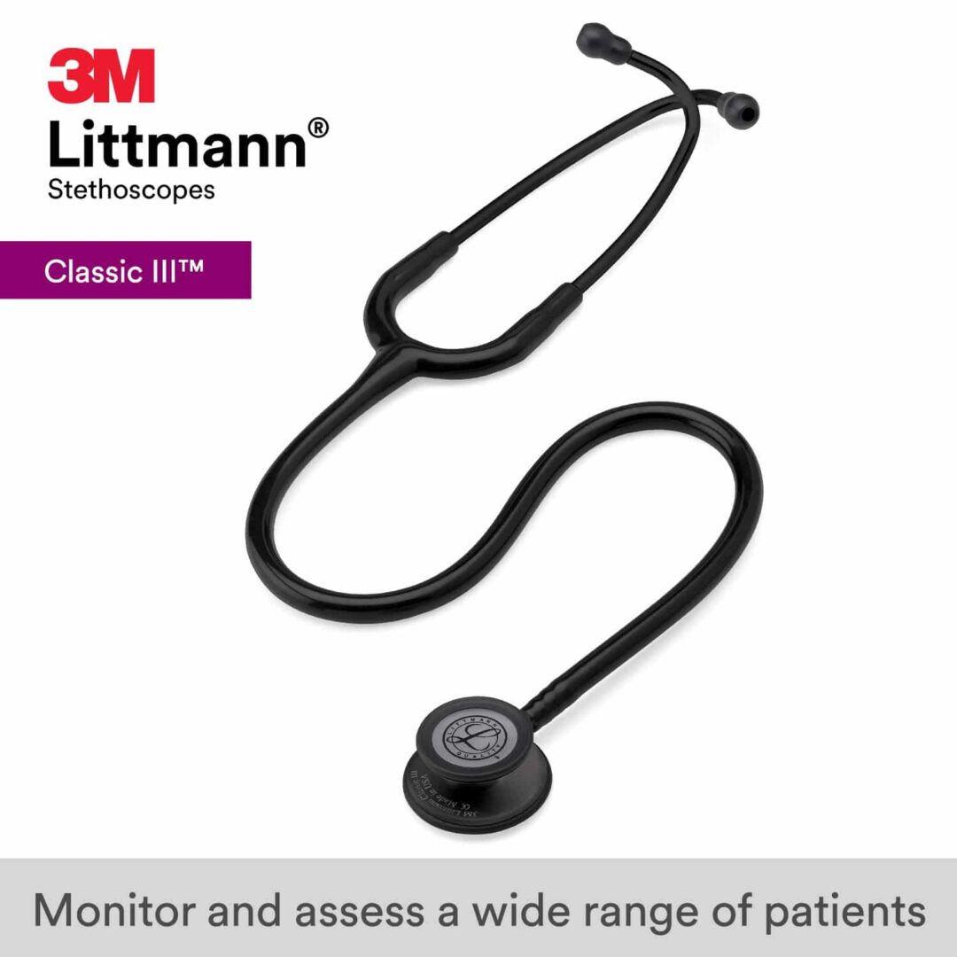 3M Littmann Classic III Matte Black Edition Stethoscope (5803)