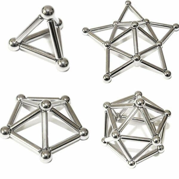 Atomz Magnets Fidget Toy - Silver Sticks