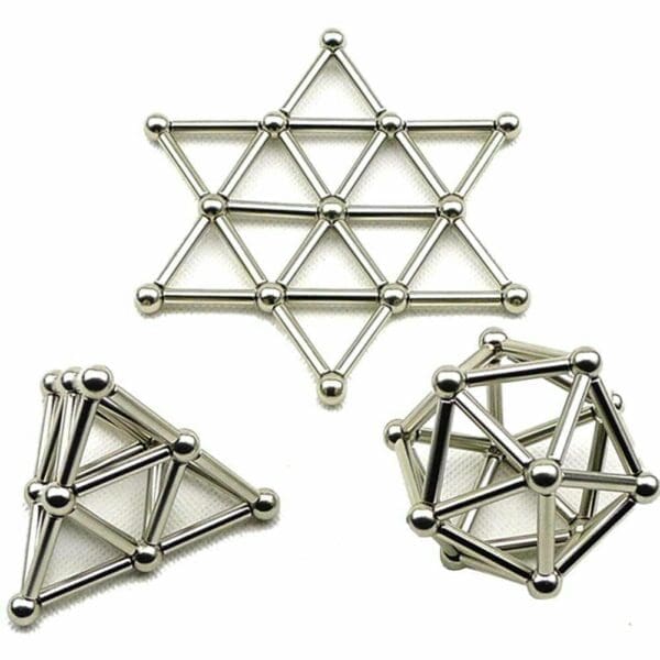 Atomz Magnets Fidget Toy - Silver Sticks