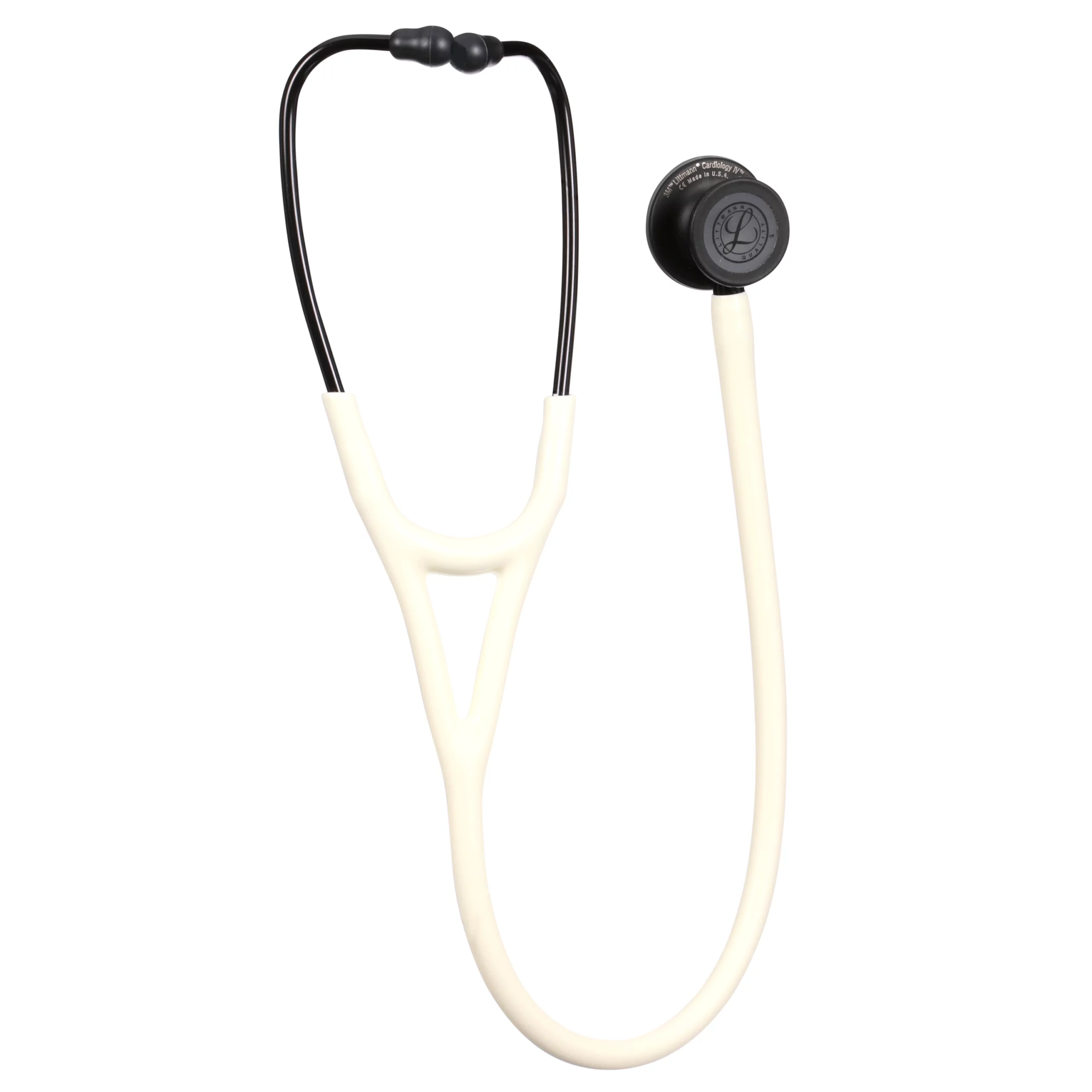 3M™ Littmann® Cardiology IV™ Diagnostic Stethoscope, 6186C, Black Matte-finish Chestpiece, Alabaster Tube