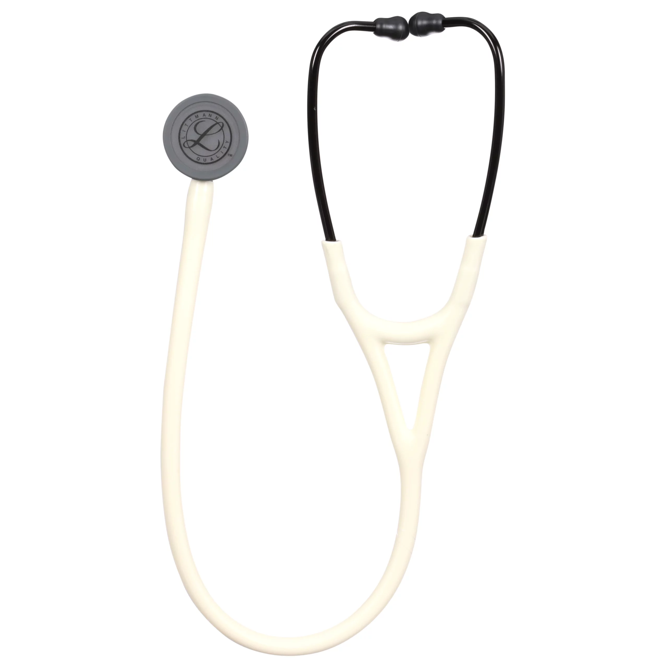 3M™ Littmann® Cardiology IV™ Diagnostic Stethoscope, 6186C, Black Matte-finish Chestpiece, Alabaster Tube