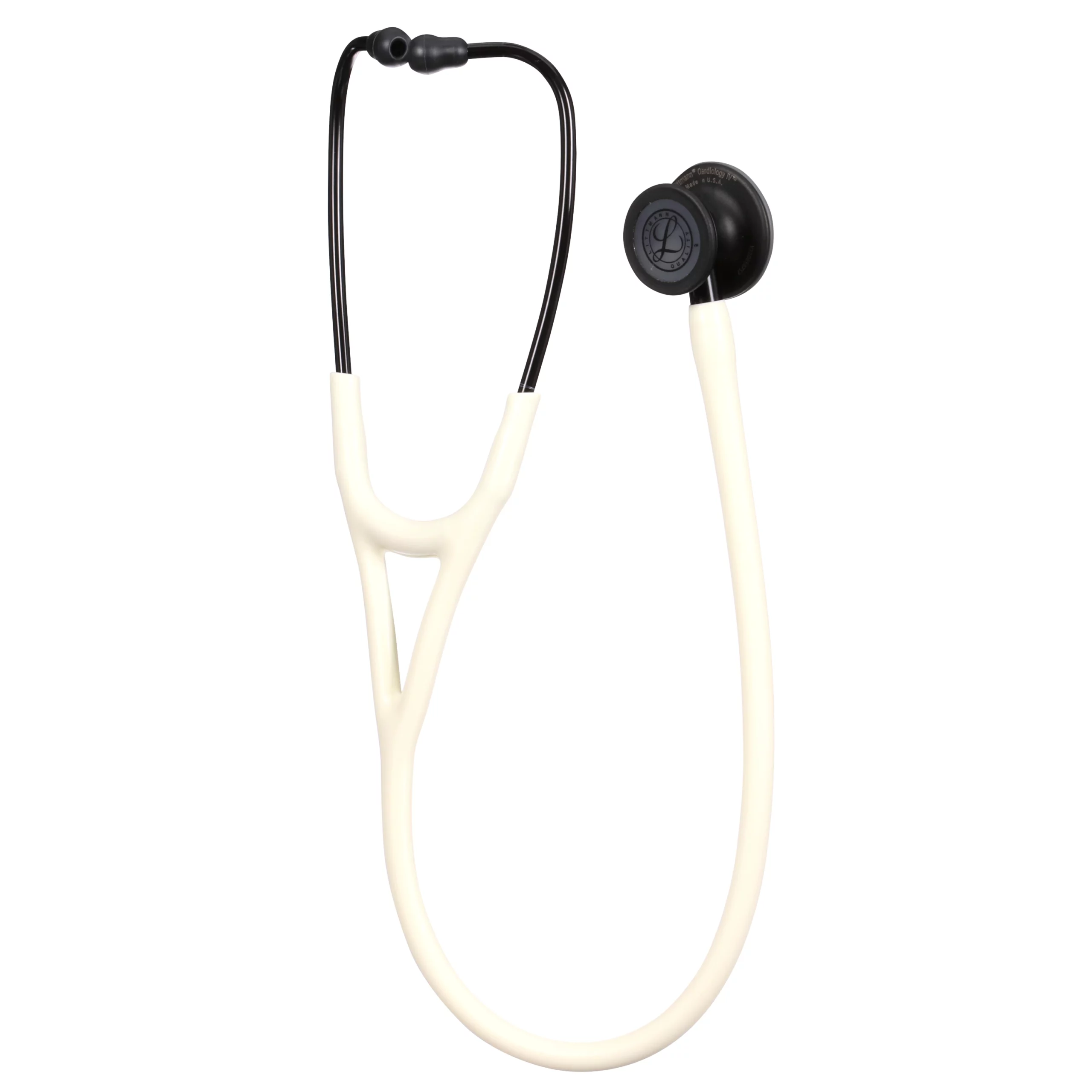 3M™ Littmann® Cardiology IV™ Diagnostic Stethoscope, 6186C, Black Matte-finish Chestpiece, Alabaster Tube