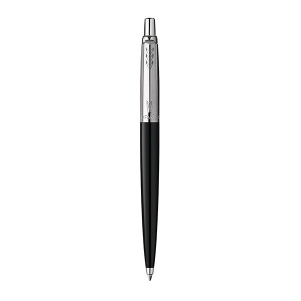 Engraved Parker Jotter Pen - Black with Silver Accents - Personalized with Name