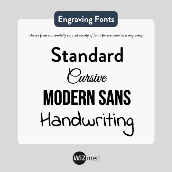 WiZmed Engraving Fonts Preview