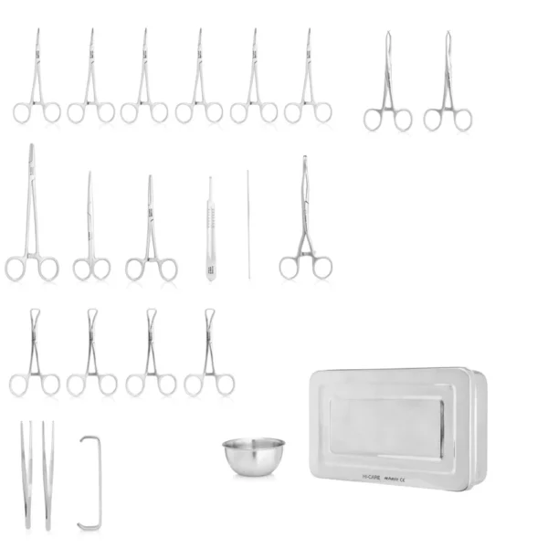 Basic Surgical Set with Tray (24 pieces)